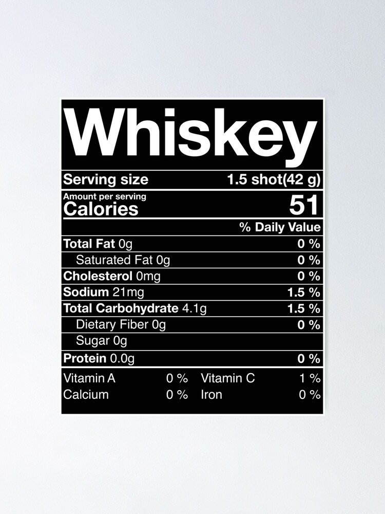 whiskey nutritional facts