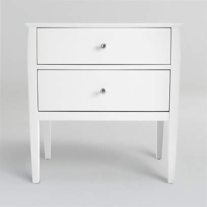white bedside table canada