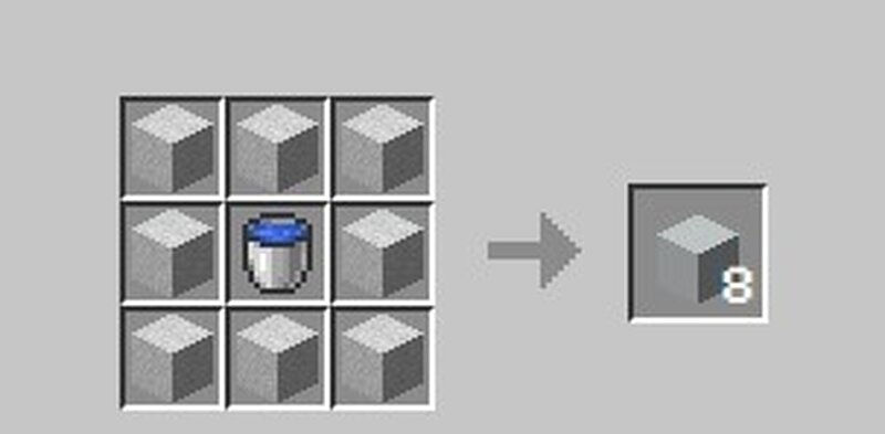 white concrete minecraft recipe