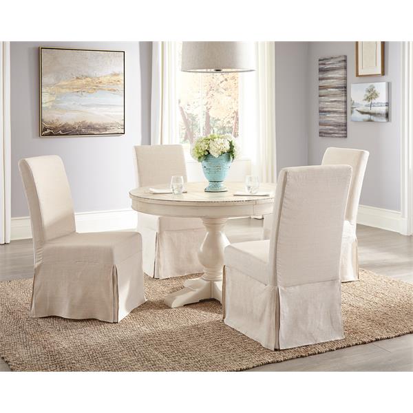 white parson chair slip covers