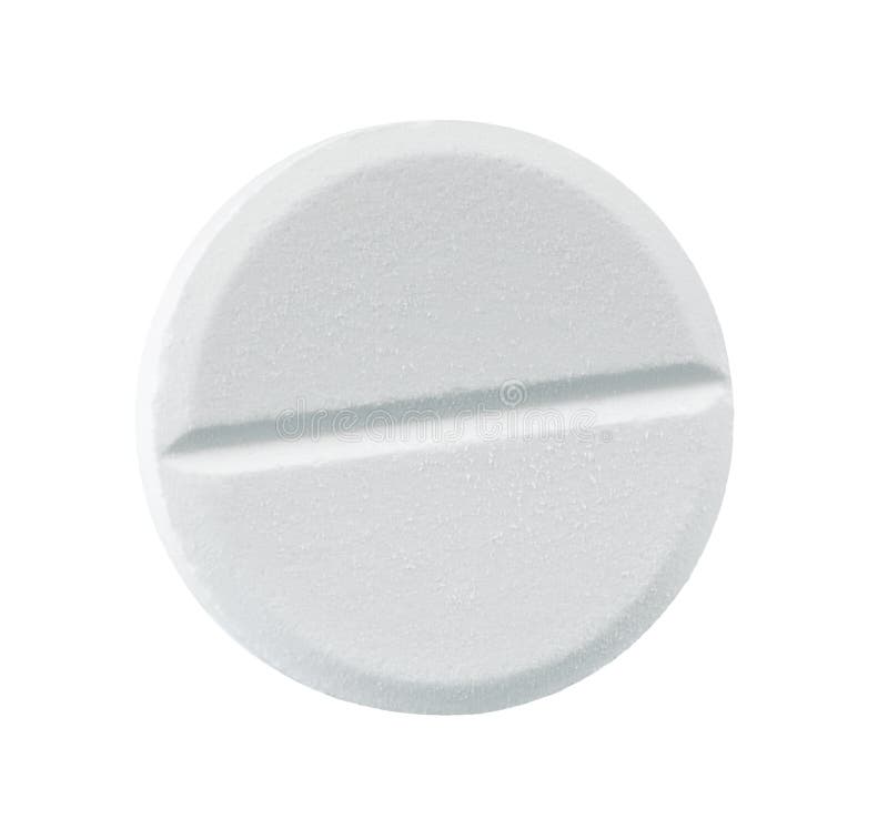white round pill blank