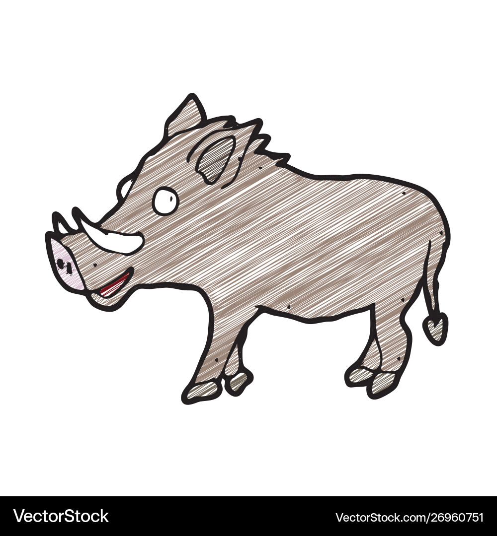 wild boar drawing