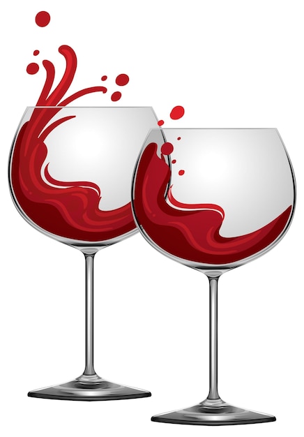 wine glasses clipart