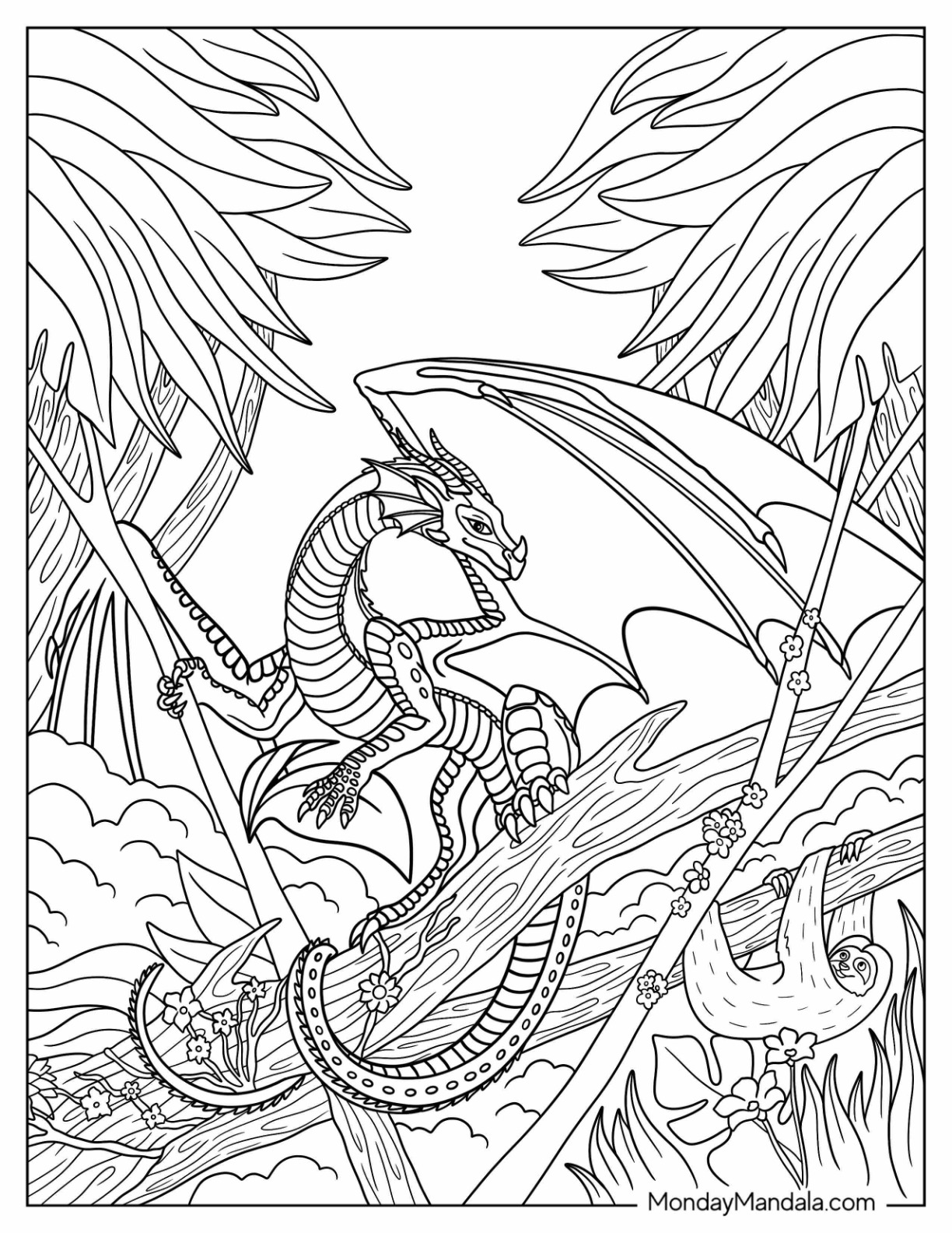 wings of fire colouring pages