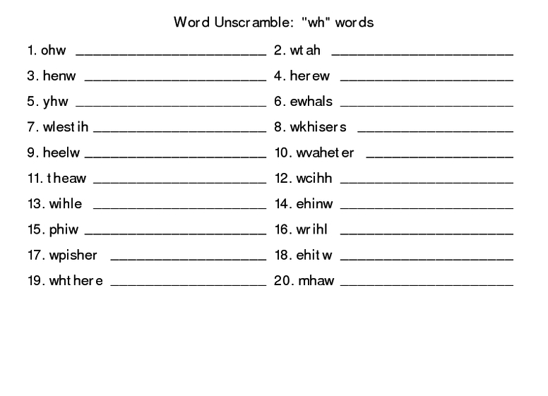 word finder unscrambler