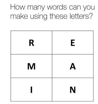 words you can make with these letters