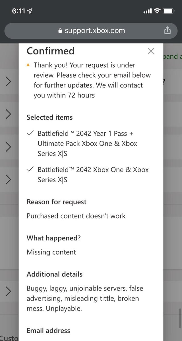 xbox refund