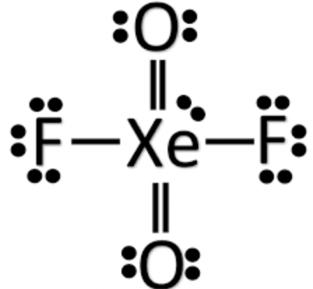 xeo2f2 lewis structure