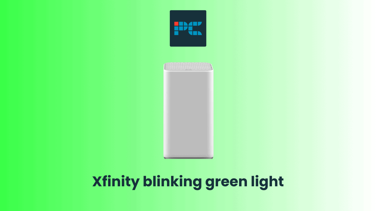 xfinity box flashing green
