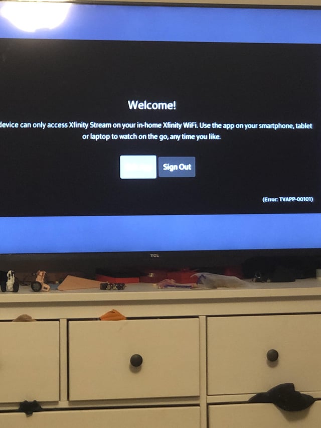 xfinity stream 500 error